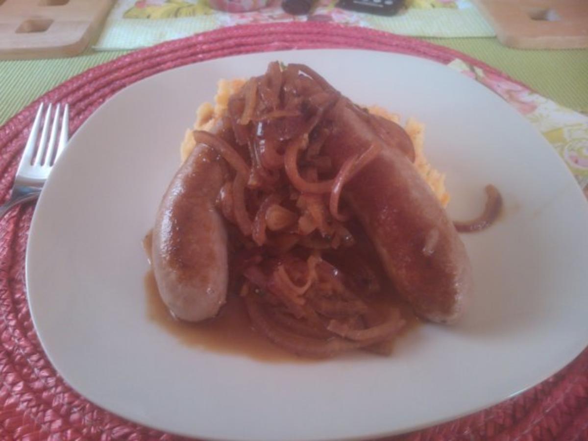 Bilder für Bangers and mash Rezept