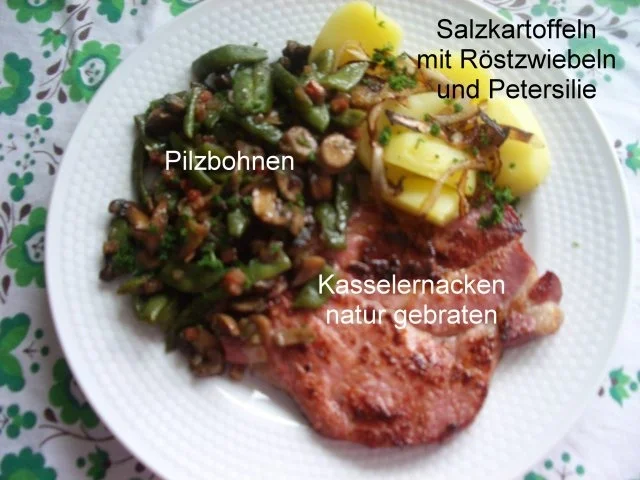 Rezept: Pilzbohnen Pilzbohnen - Rezept