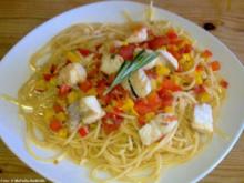 Spaghetti mit Fischfilet - Rezept