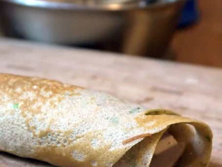 Rezept: Kräutercrepes mit Hähnchenfüllung Bild Nr. 16 Kräutercrepes mit Hähnchenfüllung - Rezept - Bild Nr. 16