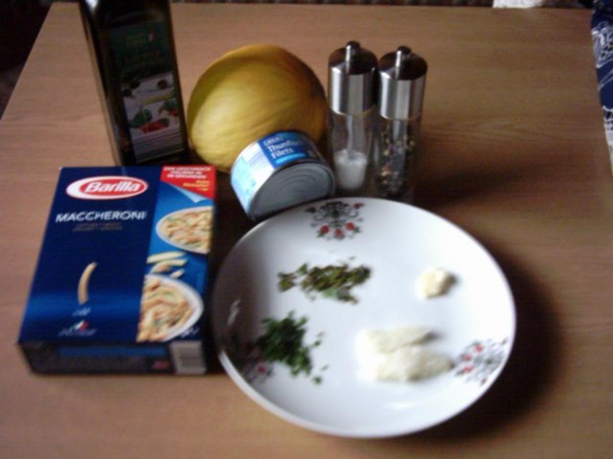Pasta - Salat mit Thunfisch und Melone - Rezept - Bild Nr. 2
