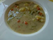 Gartensuppe mit grünen Bohnen - Rezept