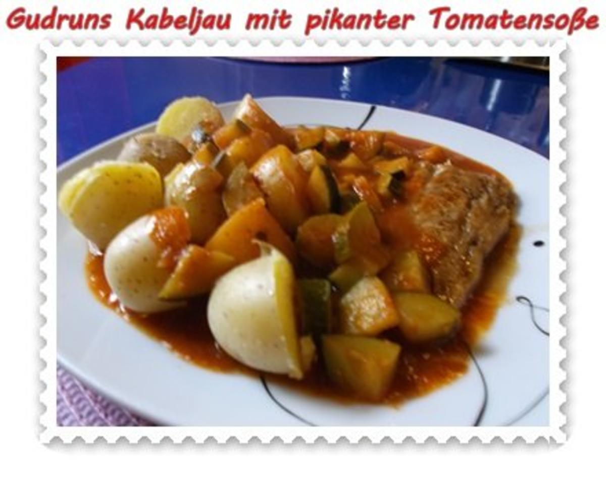 Fisch: Kabeljau mit pikanter Tomatensoße - Rezept - kochbar.de