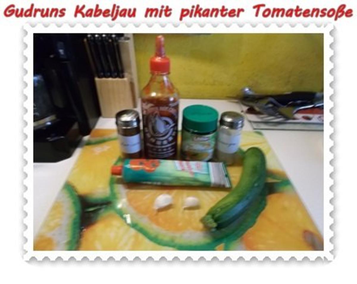 Fisch: Kabeljau mit pikanter Tomatensoße - Rezept - Bild Nr. 2