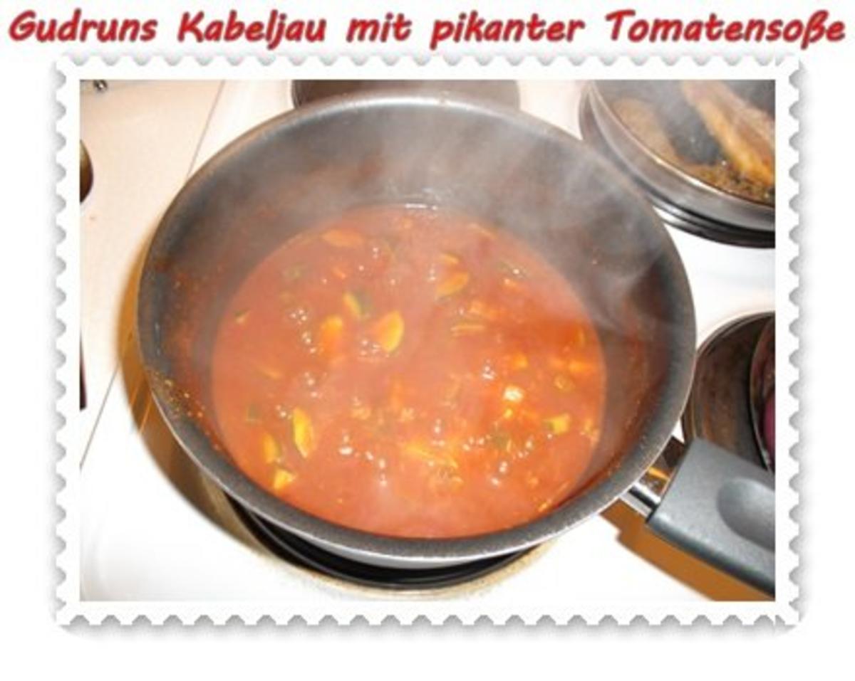 Fisch: Kabeljau mit pikanter Tomatensoße - Rezept - Bild Nr. 7