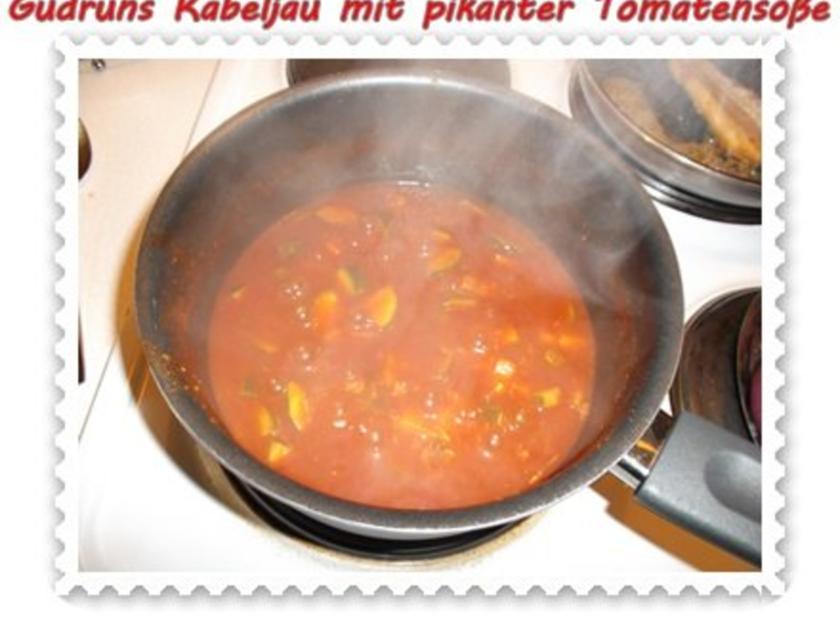 Fisch: Kabeljau mit pikanter Tomatensoße - schnell & einfach - von ... Fisch: Kabeljau mit pikanter Tomatensoße - schnell & einfach - von ...