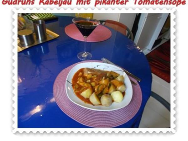 Fisch: Kabeljau mit pikanter Tomatensoße - schnell &amp; einfach - von ...
