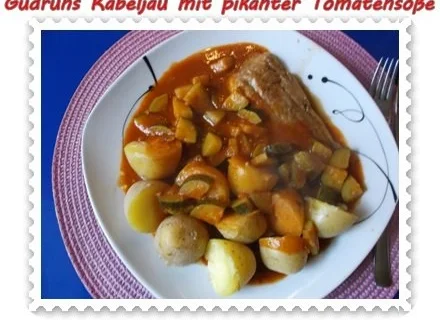 Fisch: Kabeljau mit pikanter Tomatensoße - Rezept - Bild Nr. 11