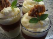 Rezept: Dessert: Sahnepudding mit Zwetschgengrütze Dessert: Sahnepudding mit Zwetschgengrütze - Rezept
