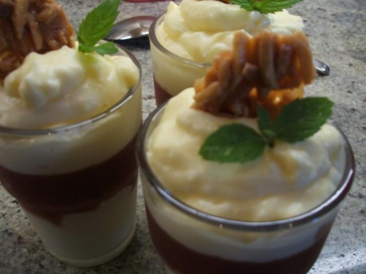 Dessert: Sahnepudding mit Zwetschgengrütze - schnell &amp; einfach - von ...