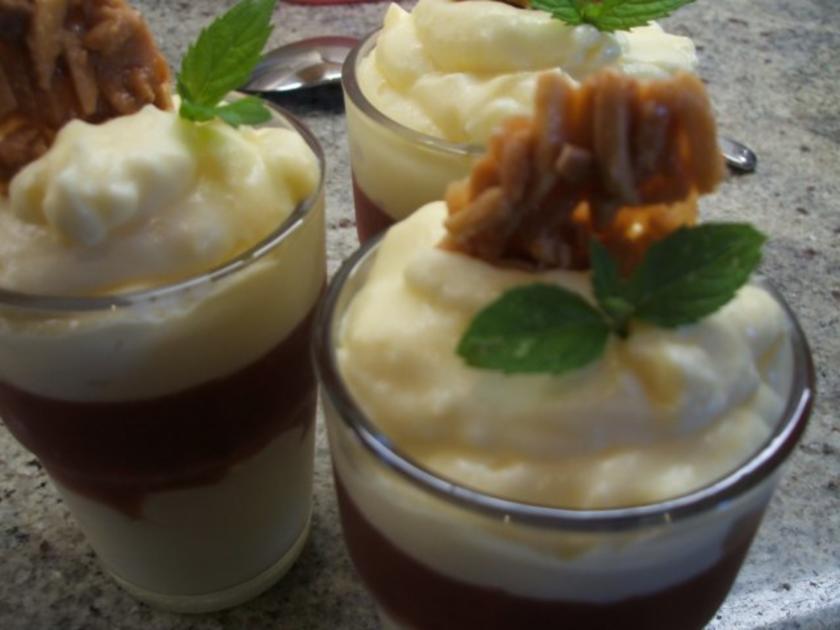 Dessert: Sahnepudding mit Zwetschgengrütze - schnell &amp; einfach - von ...