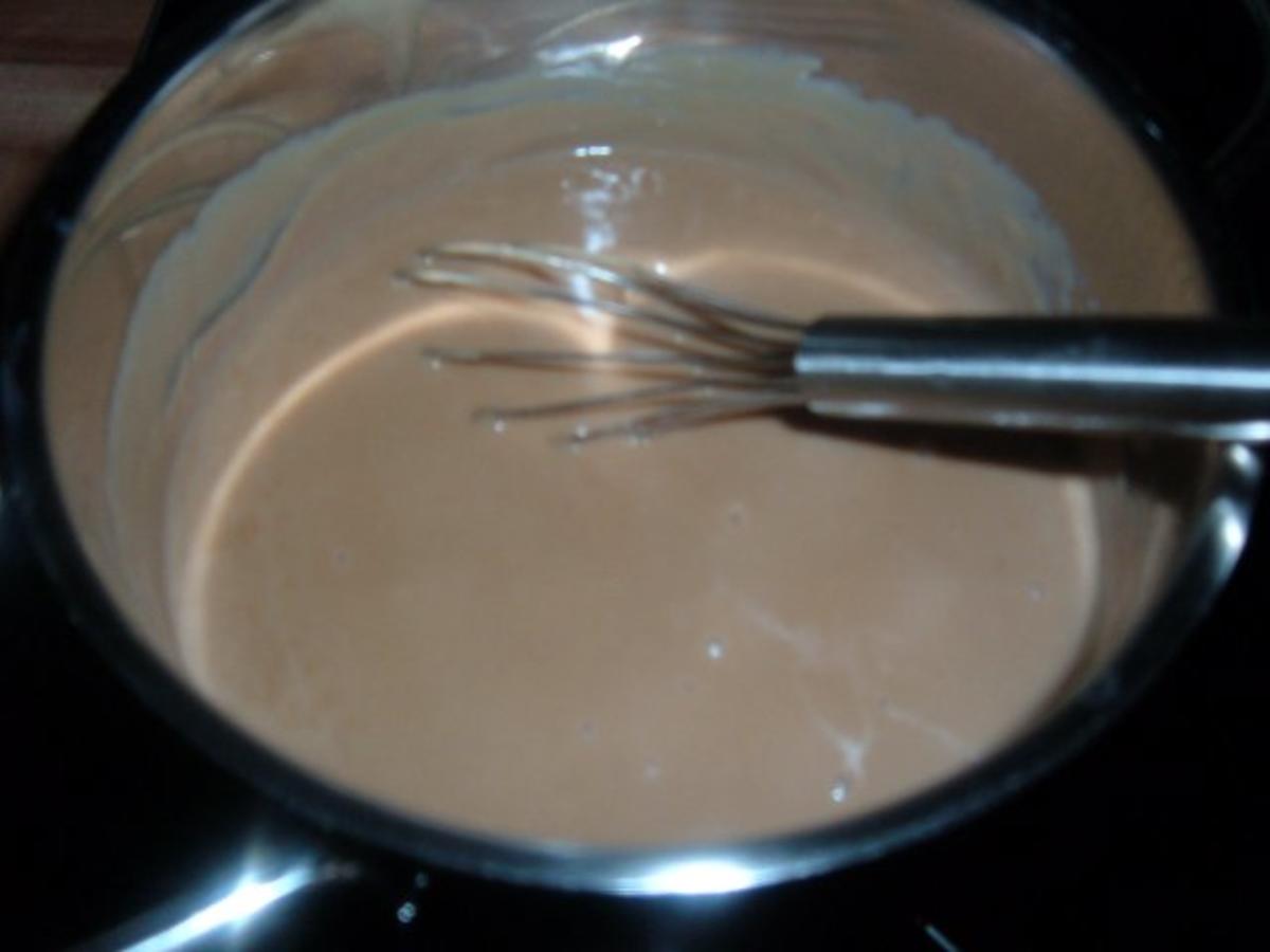 Dessert : Pudding mit Pfirsich und Moccabohnen - Rezept - Bild Nr. 4