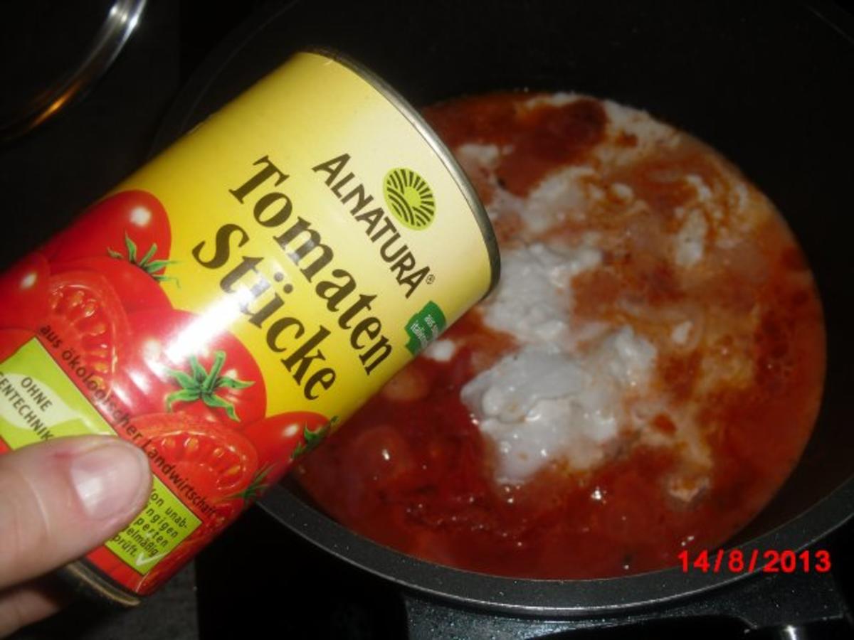 Hackbällchen mit Tomaten-Kokosmilch-Sauce, - Rezept - Bild Nr. 4