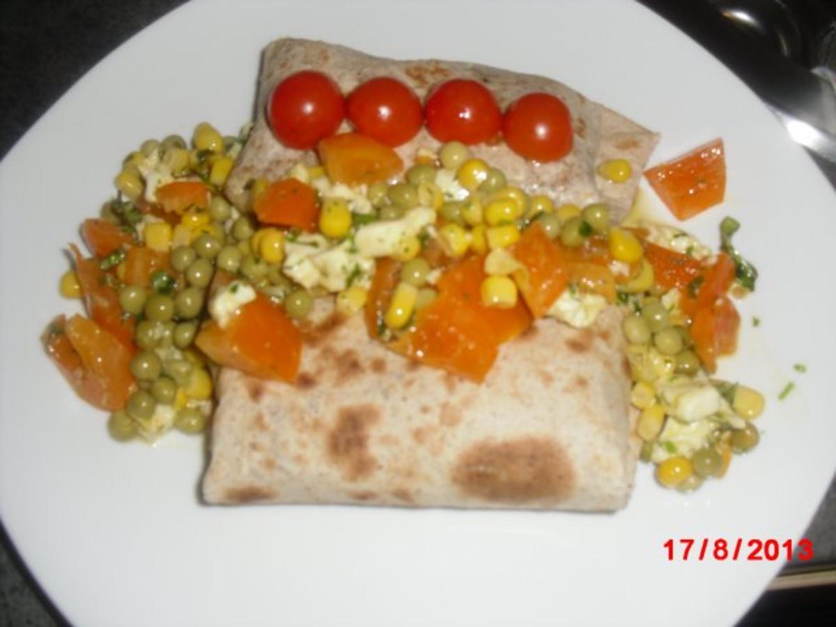 Bilder für Wrap aus Vollkorn mit Gemüse-Füllung - Rezept