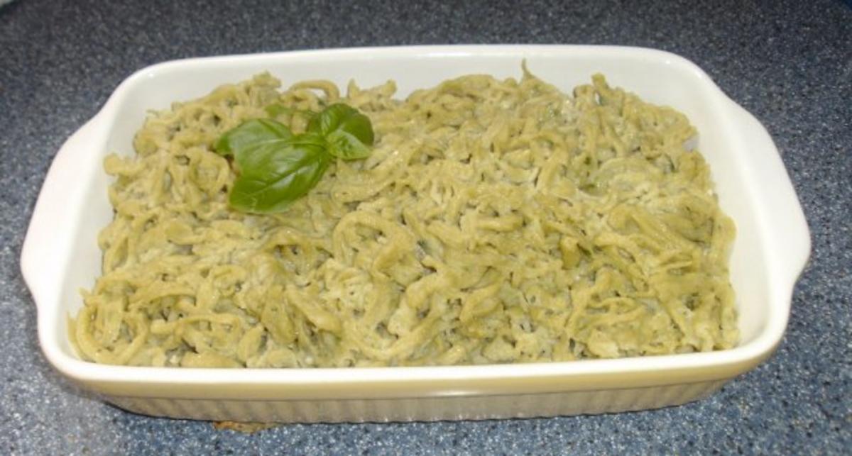 Basilikum - Spätzle - Rezept