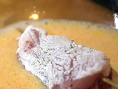 Sesam-Hähnchenspieße mit Senf-Honig-Dip und gebratenen Tomaten - Rezept - Bild Nr. 6