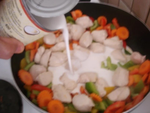 Hähnchenbrustfilet-Curry mit buntem Reis - Rezept - Bild Nr. 11