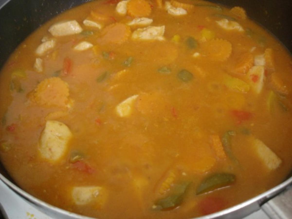 Hähnchenbrustfilet-Curry mit buntem Reis - Rezept - Bild Nr. 15