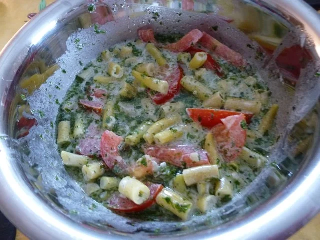 Rezept: Ziegenkäsebeefsteak mit Beilagen Bild Nr. 4 Ziegenkäsebeefsteak mit Beilagen - Rezept - Bild Nr. 4