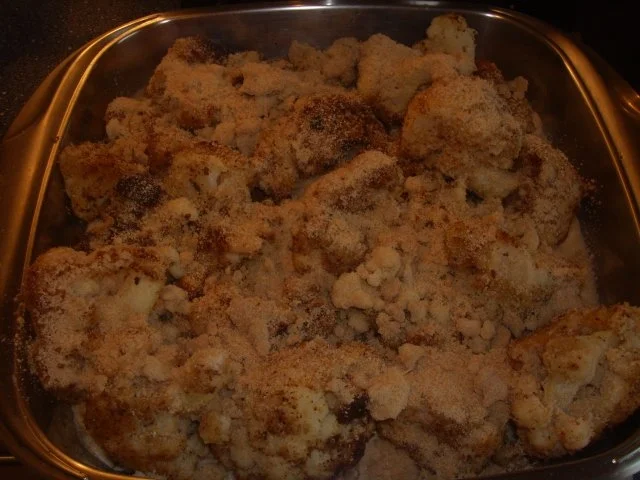 Blumenkohl paniert, gebraten und überbacken - Rezept - Bild Nr. 3