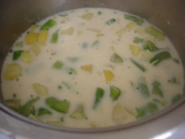 Tschechische Feuerbohnen-Kartoffelsuppe - Rezept