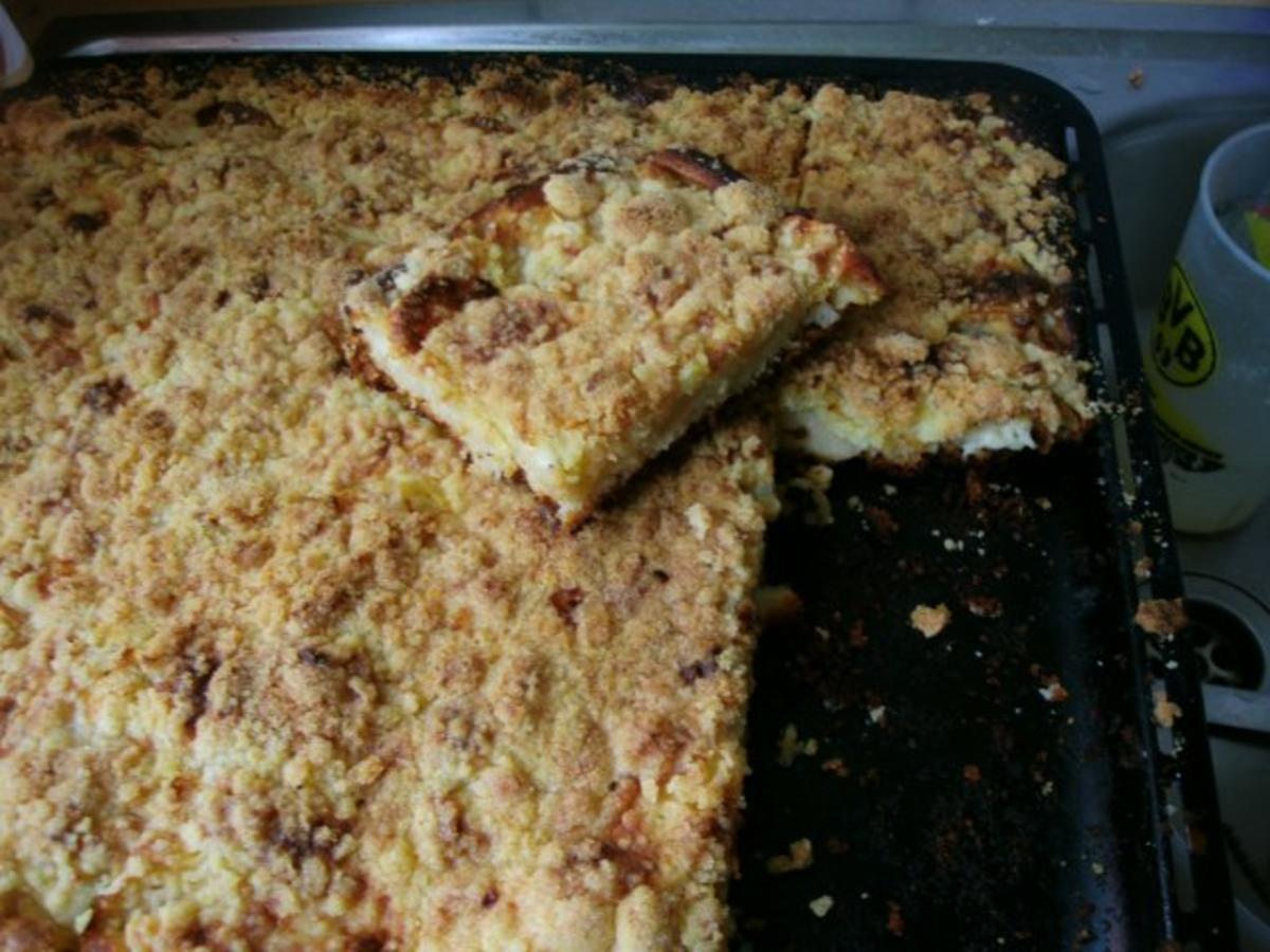 Apfelkuchen mit Pudding und Streusel - Rezept - Bild Nr. 13