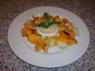 Panna Cotta mit parfümiertem Obstsalat - Rezept