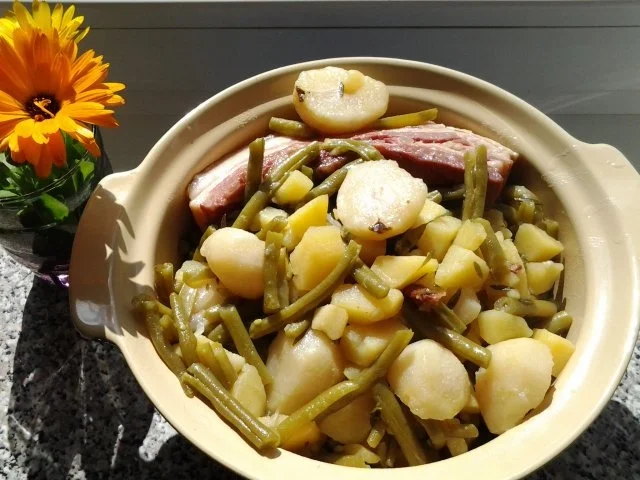 Birnen-Bohnen-Speck - Rezept