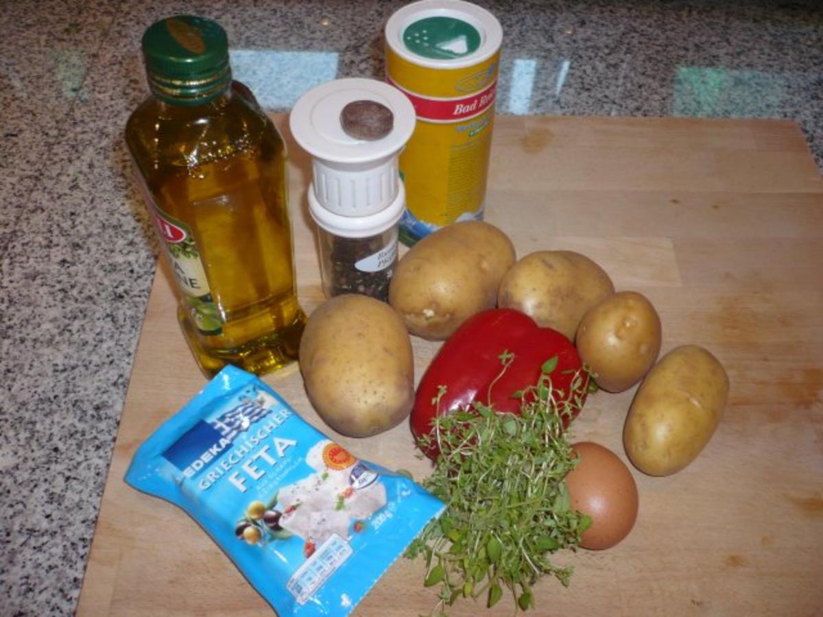 Kartoffelpflanzerln mit Schafskäse und Paprika - Rezept - Bild Nr. 2