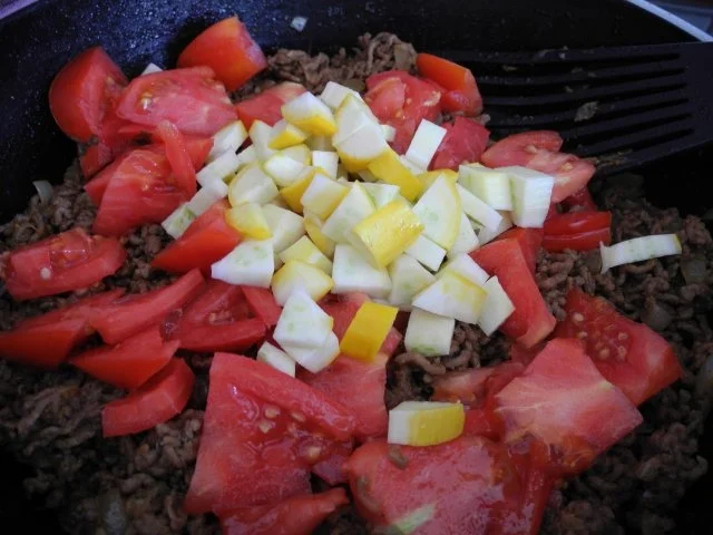 Hackfleisch : Schnelle Hack - Gemüse - Pfanne - Rezept - Bild Nr. 12