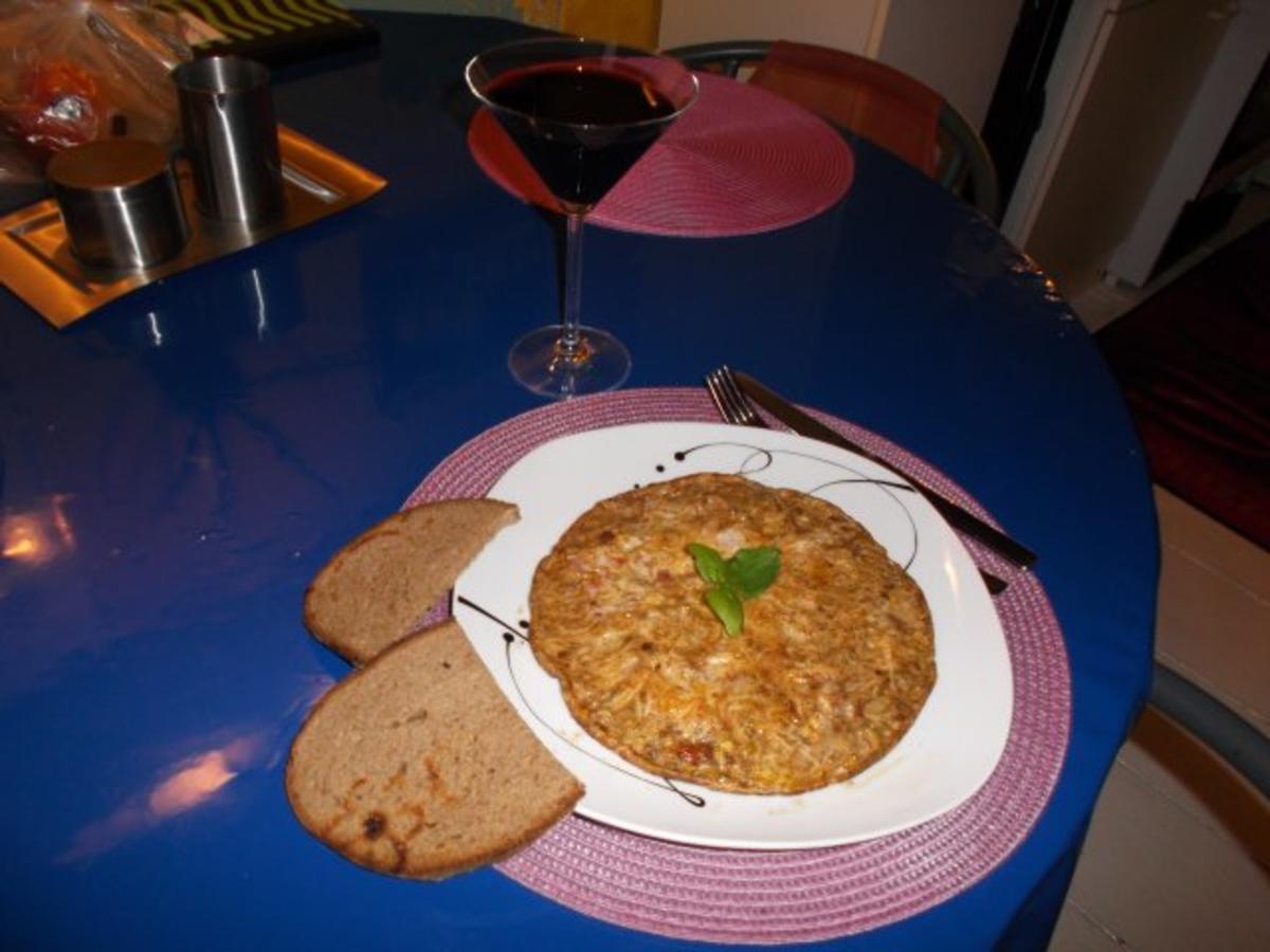 Eier: Harissa-Rührei mit Speck und Käse - Rezept - Bild Nr. 12