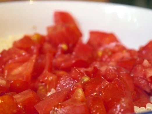 Rezept: Fruchtiger Quinoa-Salat mit Ziegenfeta in Pancetta Bild Nr. 3 Fruchtiger Quinoa-Salat mit Ziegenfeta in Pancetta - Rezept - Bild Nr. 3