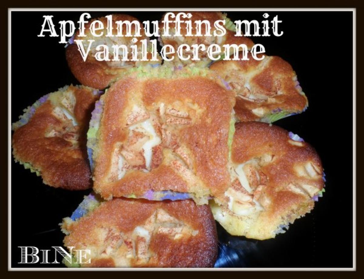 Bilder für BiNe` S APFELMUFFINS MIT VANILLECREME - Rezept