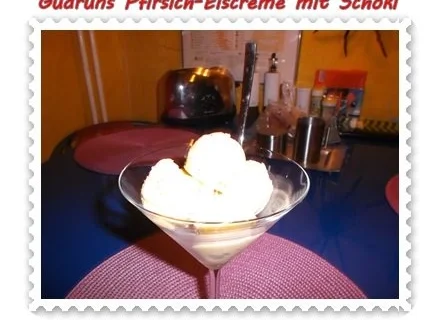 Eis: Pfirsicheis - Rezept