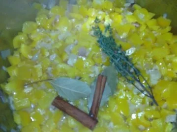 Gelbe Paprika-Himbeeressig Suppe - Rezept - Bild Nr. 4