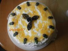 Joghurt – Sahne Torte mit Mandarinen - Rezept