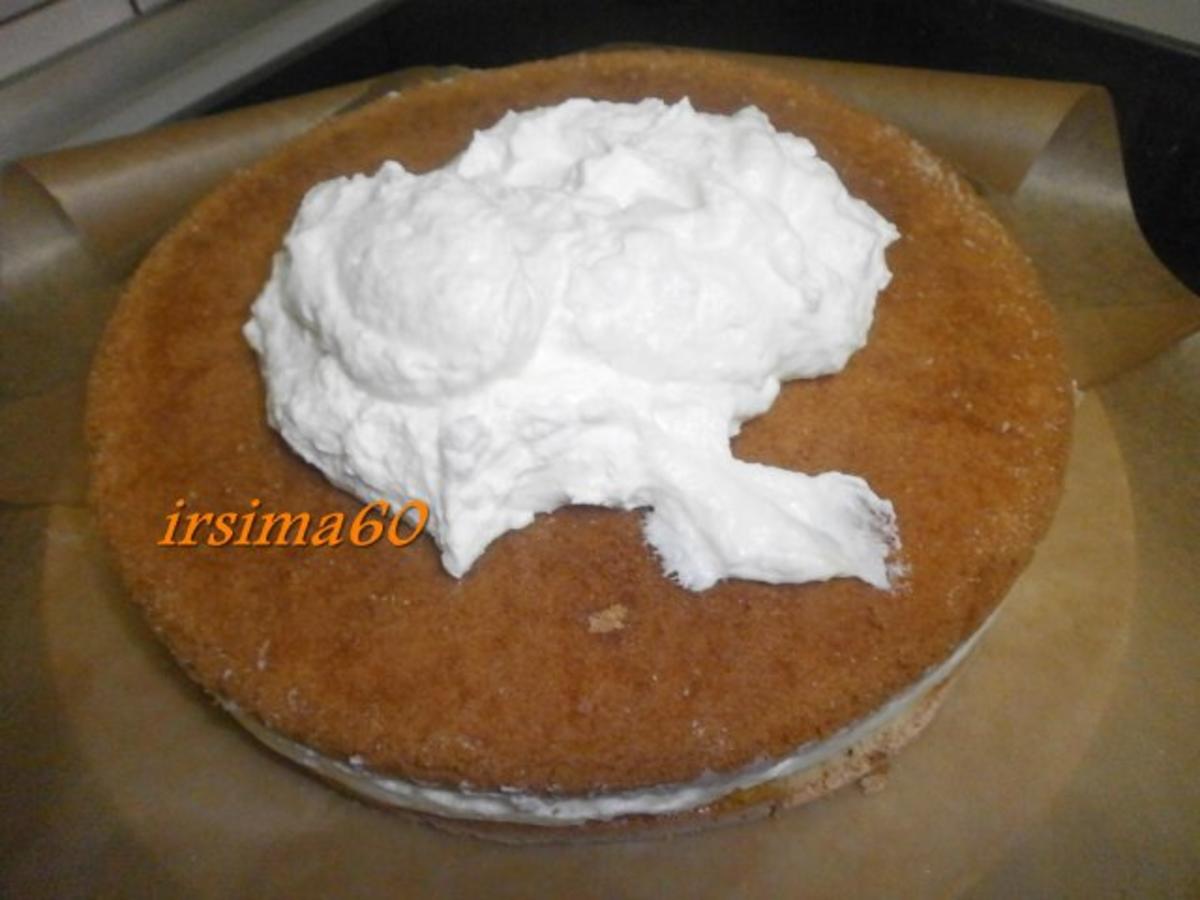 Joghurt – Sahne Torte mit Mandarinen - 184 kcal/100g