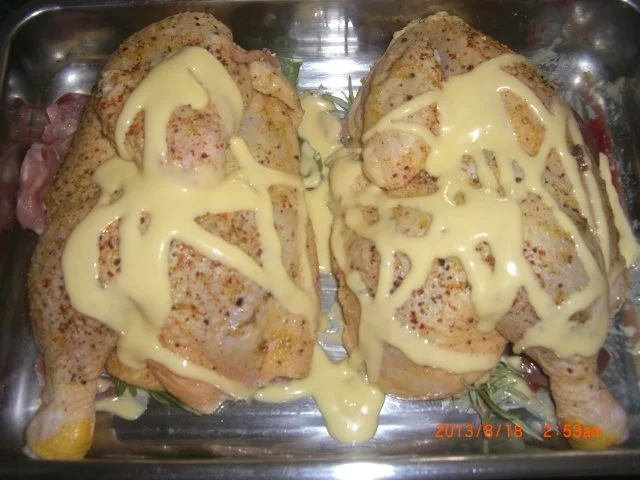 Rezept: Hühnchen auf Kräuterbeet Bild Nr. 4 Hühnchen auf Kräuterbeet - Rezept - Bild Nr. 4