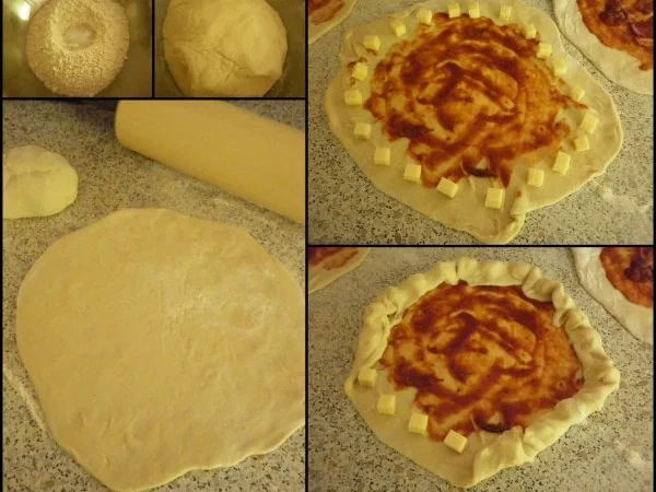 Zucchini-Pilz-Pizza mit Käserand - Rezept - Bild Nr. 5