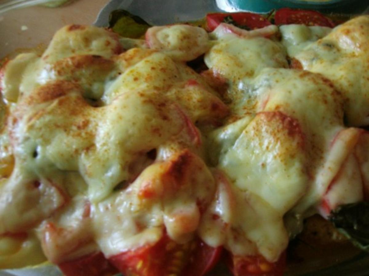 Überbacken - Kotelett mit Tomaten und Käse - Rezept - Bild Nr. 2
