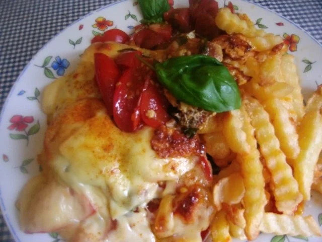 Überbacken - Kotelett mit Tomaten und Käse - Rezept - Bild Nr. 13