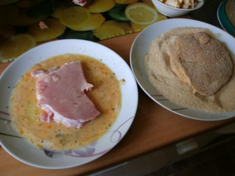 Überbacken Kotelett mit Tomaten und Käse - einfach - 169 kcal/100g