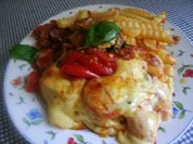 Überbacken - Kotelett mit Tomaten und Käse - Rezept