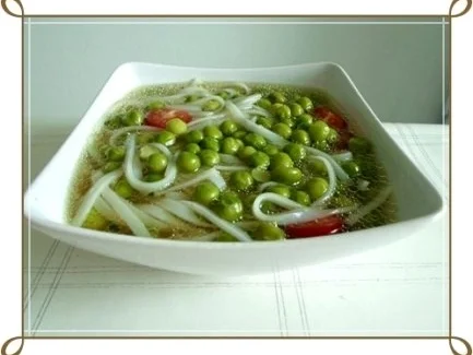 Reis-Bandnudeln mit jungen Erbsen – Suppe - Rezept - Bild Nr. 13