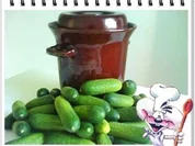 Salzgurken mit Mineralwasser. - Rezept