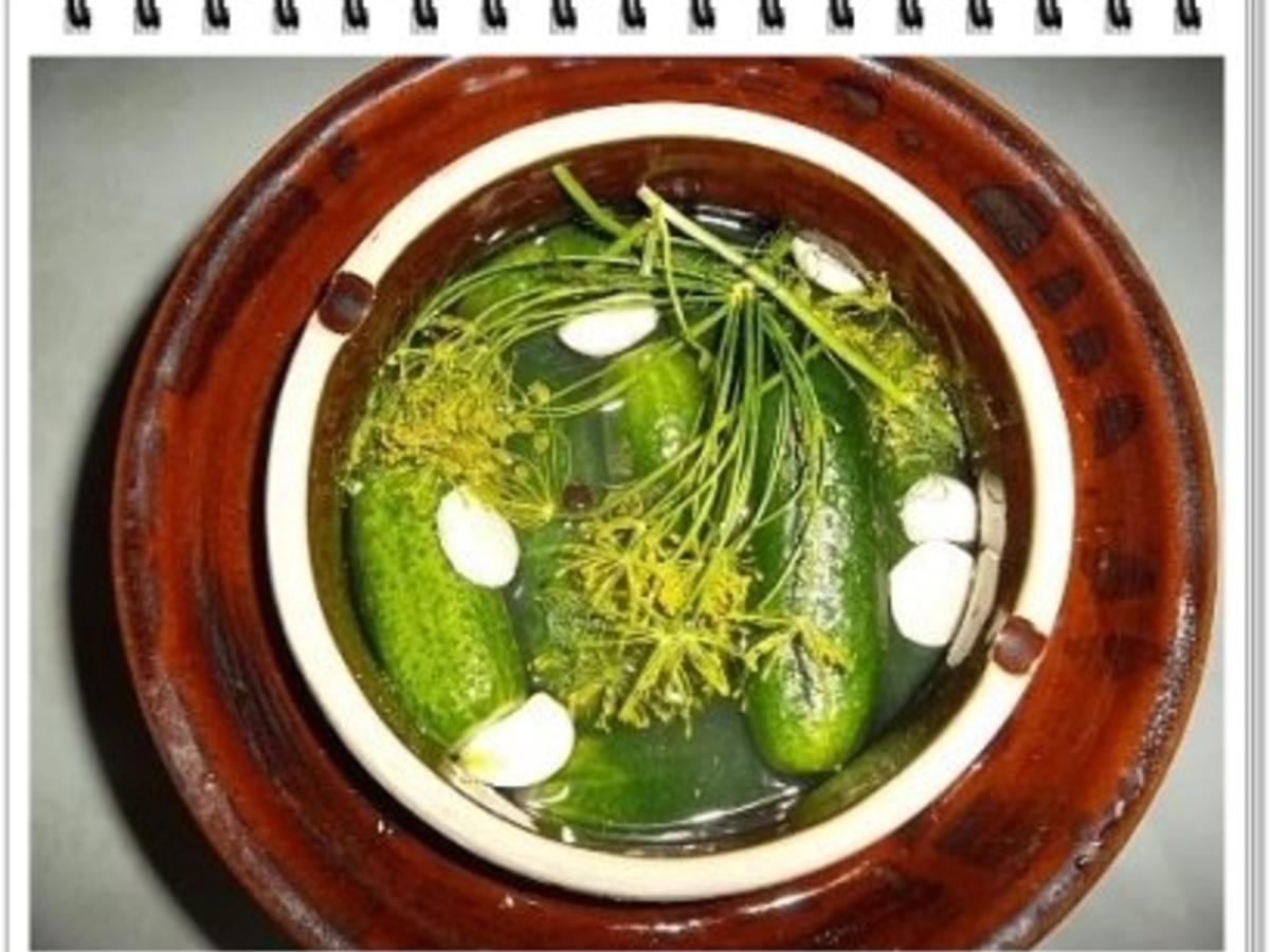 Salzgurken mit Mineralwasser. - Rezept mit Bild - kochbar.de
