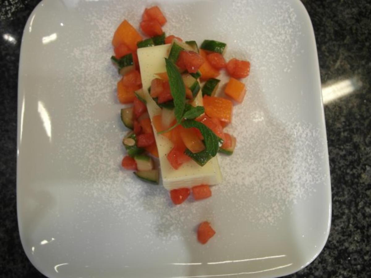 Bilder für Melonen-Gurkensalat an Vanilletraum - Rezept