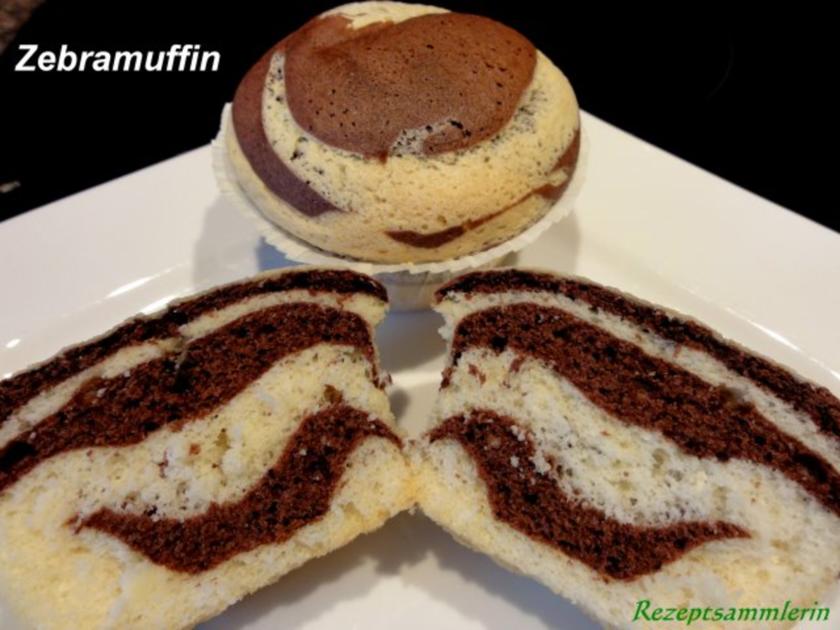 Muffin: ZEBRAMUFFIN -aus Biskuitteig- - Rezept - kochbar.de