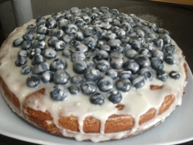 Dattel Blaubeerkuchen - Rezept