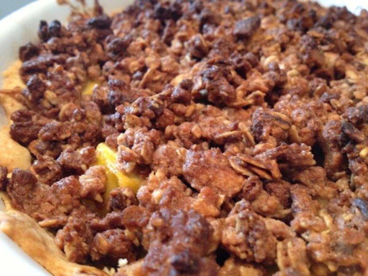 Schoko Keks Apple Crumble Pie - Rezept
